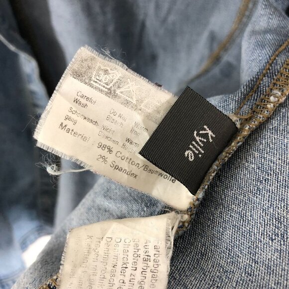 Street One Womens Denim Jacket Vintage Retro Trucker Distressed Stretch M - Picture 6 of 6